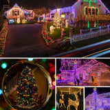 🎄✨ ¡Luces Navideñas Multicolor con Panel Solar! ✨🎄